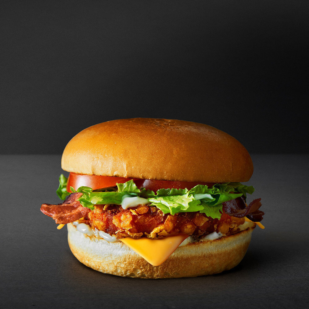 Crispy Chicken med smelteost og bacon